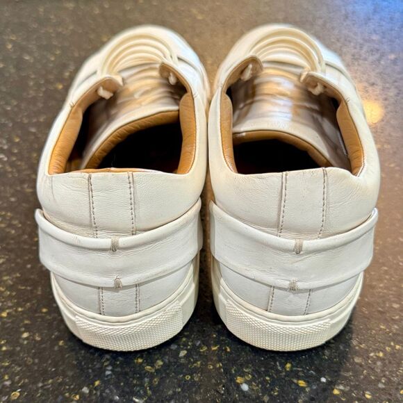 Italeau Leather Sneakers. Size 40/US 9.5 - Picture 4 of 9